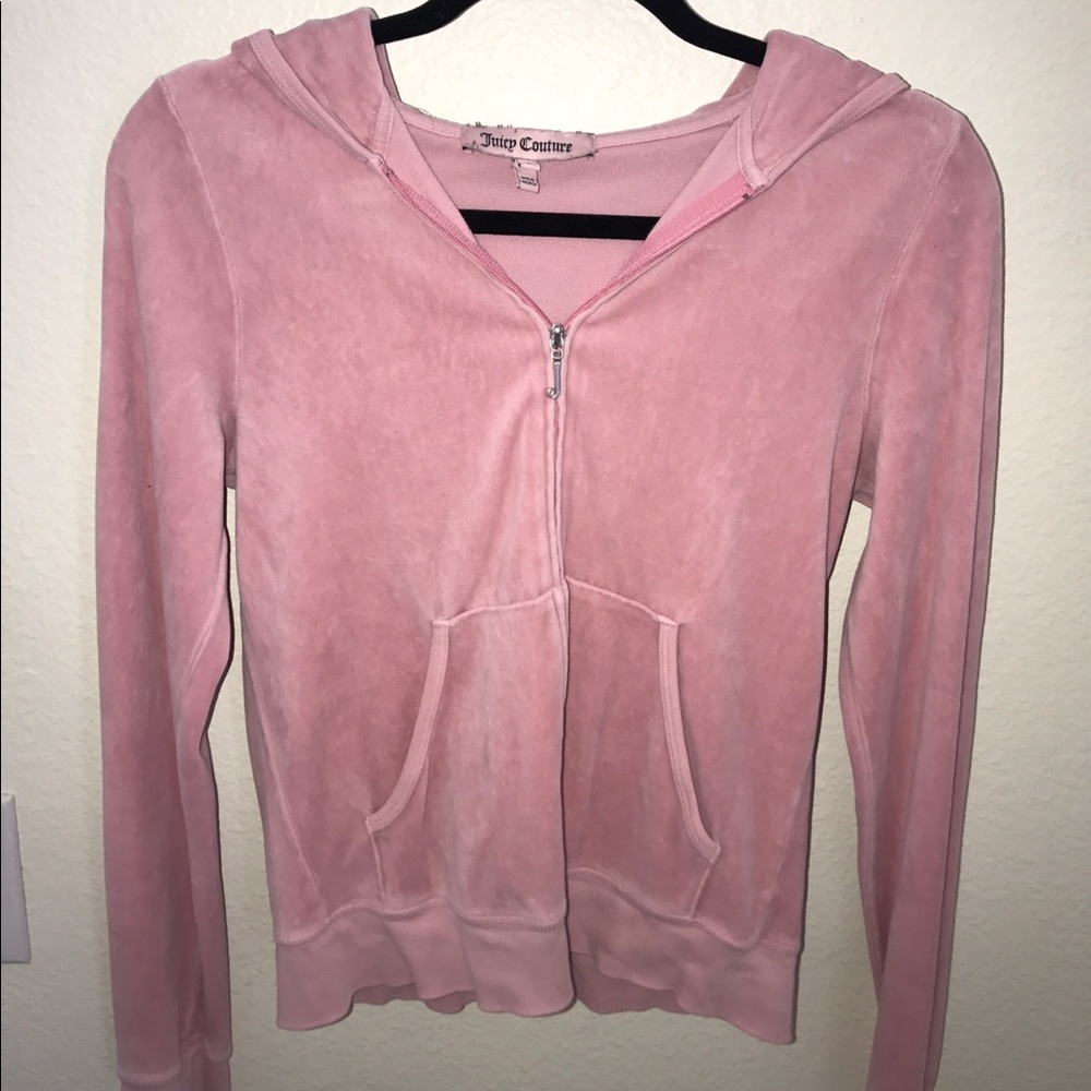 Juicy Couture baby pink, zip up jacket